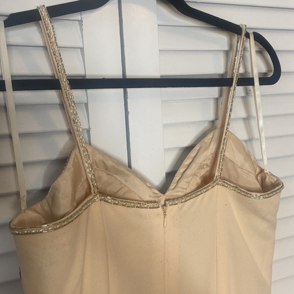 Alvee Designs | Light Peach Beaded Evening Gown | Size 10 - Picture 5 of 8